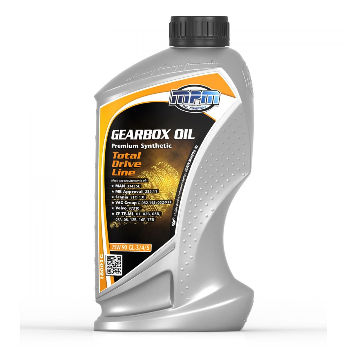 MPM Gearbox Oil 75W90 GL3/4/5 Fully Synthetic TDL 1L 1 Litre MB 235.8